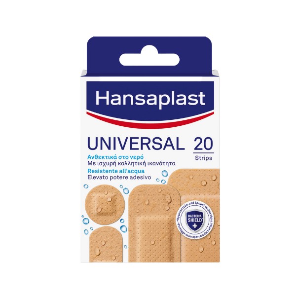 Hansaplast Universal Water Resistant 4 sizes 20 pcs