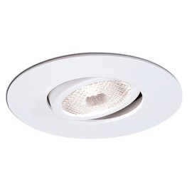 Nora Lighting NS-12W 4 Inch Surface Gimbal Ring Trim Round White