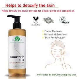 Combination & Oily Skin Purifying Skin 500 ml Facial Cleanser for Oily Skin Purifying Foaming Gel Face Wash
