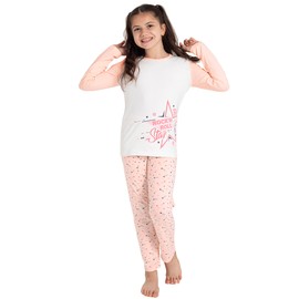LOREZA ® Girls' Pyjamas Long Sleeve Cotton Set Two Piece Pyjamas Leisure Suit, model 3