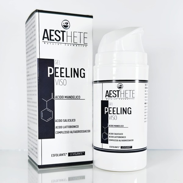 Face Peeling with Mandelic Acid Salicylic Acid Glycolic Acid Maxi Size 100 ml | Facial Exfoliating Brightening Deep Cleansing Against Acne Pimples and Blackheads | Chemical Face Peel