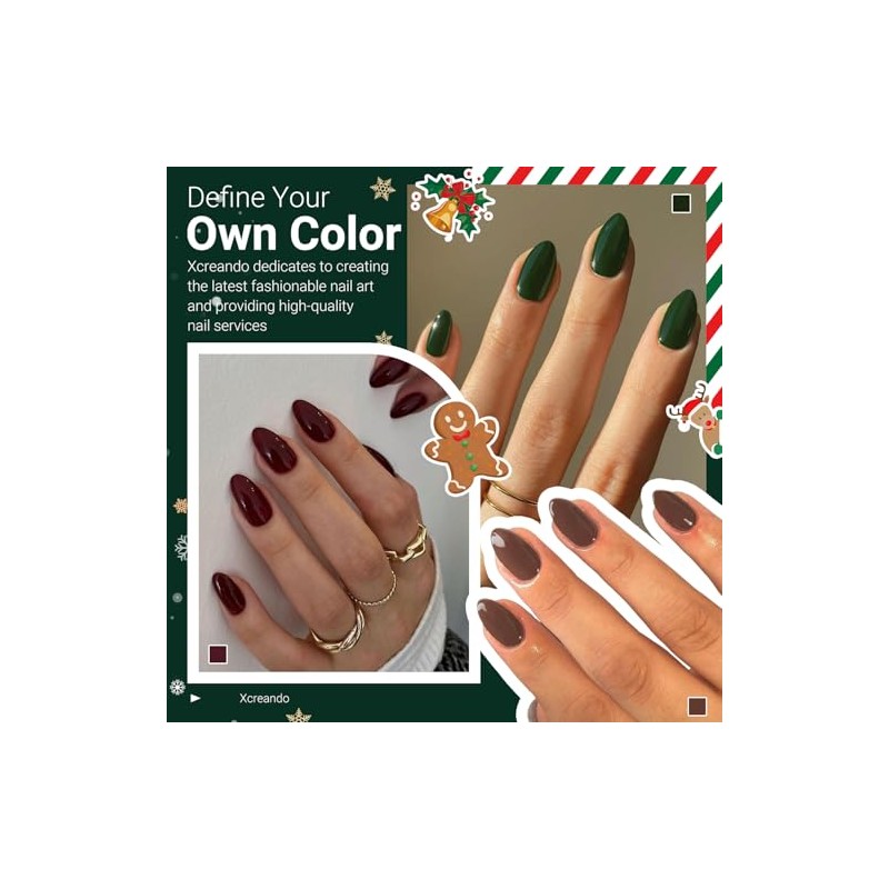 XCREANDO- Fórmula de gel de alta calidad: las uñas postizas