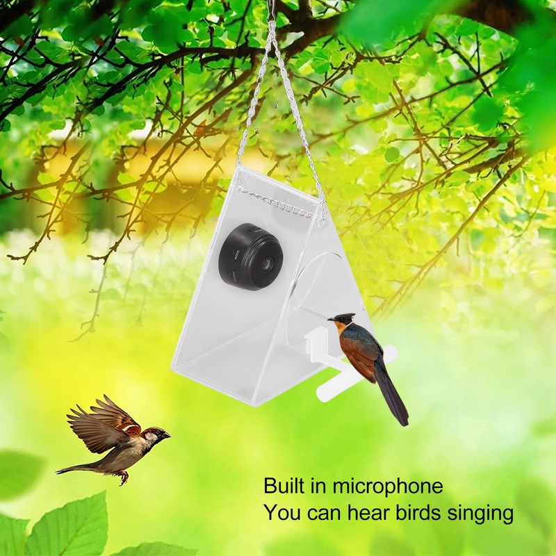 Intelligent Bird Feeder Camera Detachable Night Vision Remote Connection Hanging