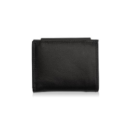 Josephine Osthoff 944 Women's Wallet, Small Wallet, Men's Slim Coin Purse with Coin Compartment, Genuine Leather, RFID Protection, black, coin purse