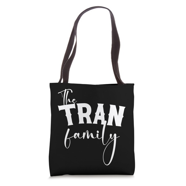 Tran Family Vietnamese Last Name Vacation Reunion Matching Tote Bag