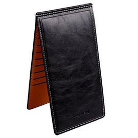 PR-LONGCASE Card Case, Large Capacity, Thin, Long Wallet, Unisex, Holds 17 Cards, Slim Coin Case, Coin Purse, Commuter Card, Black
