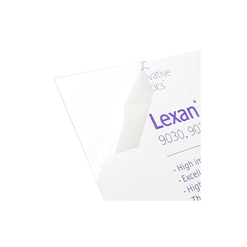 Plastics 2000 Lexan Sheet - Polycarbonate - .060" - 1/16"