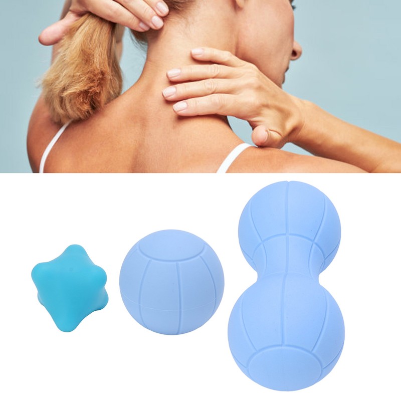 Massage Ball Set 3 Different Silicone Massage Balls for Deep