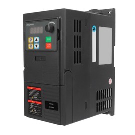 VFD Converter, 380 to 440V Input 0 to 440V Output, Single to Three Phase VFD Variable Frequency Drive, Safety and Efficient Cooling VFD Inverter for Spindle Motor, ABS Material