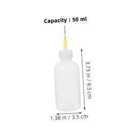 Mobestech 4pcs Precision Glue Applicator Bottles Needle Tips Squeeze Bottles for Liquid Paint Craft Glue and Projects High-temperature Resistant and Easy