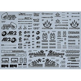 haikyu-pa-tu suponsa-rogodeka-ru 02S Black Set of 1 Plastic Model Decal sld02s – BK