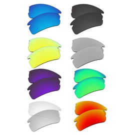 EZReplace Lenses Replacement for Oakley Flak 2.0 XL OO9188 Sunglasses (Polarized Lenses) - Carbon Black+Spring Green+Fire Red+Ice Blue+Metal Silver+Golden Yellow+Blue Violet+Photochromic