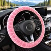 Luxury Plush Steering Wheel Cover, Soft Short-Fur Winter Car Steering