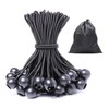 JunGG Elastic Bands with Ball Black (25, 10 cm)