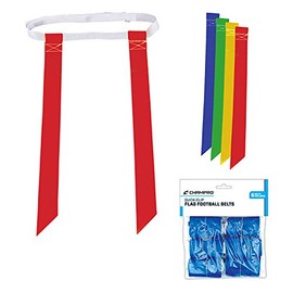 CHAMPRO A105 Flag Belts, 6 Package (Yellow)