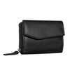 STILORD 'Lark' Small Ladie's Purse with Card Holder Coin Purse Women's Wallet Travel Purse Card Case Genuine Leather, Colour:Black
