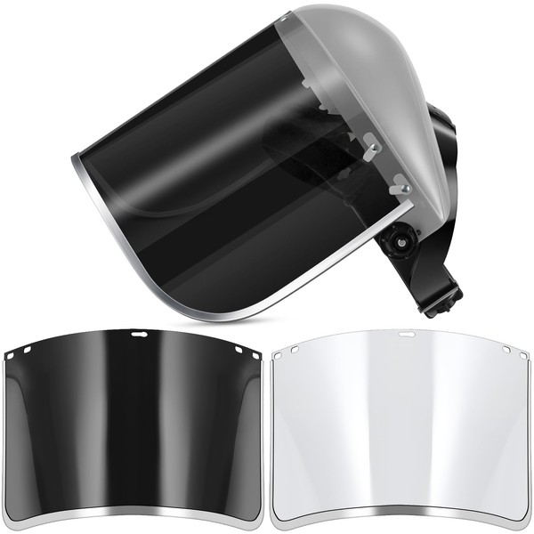 Amylove 2 Pcs 2 Set Safety Face Shield Lightweight with