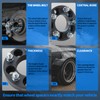 Readair Wheel Adapters-6x5.5 Wheel Spacers,2 Inch 6 Lug Hub Centric