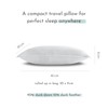 SnooozeGo Mini Duck Down Travel Pillow – Compact Feather Pillow