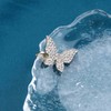 Cimenexe Bohemian Crystal Butterfly Cuff Earring Gold Butterfly Cartilage Earring
