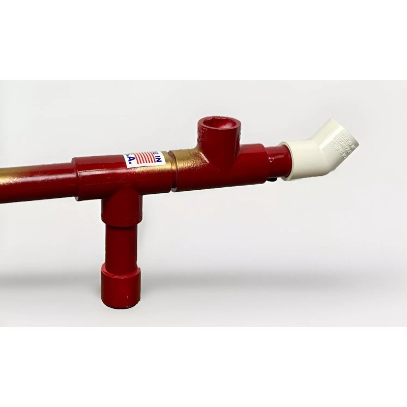 PVC Creations Marshmallow Shooter Red & Gold PVC Marshmallow Shoots