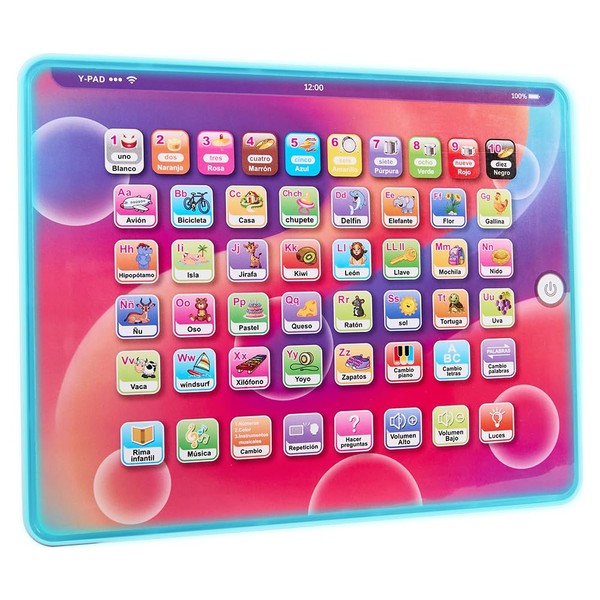 Nasjac Tablet Computadora de Juguete Niños, Tablet Didacticos Español con