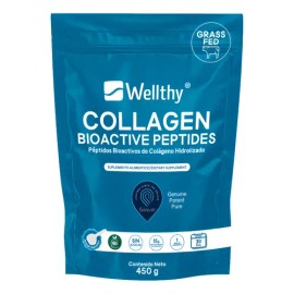 Péptidos Bioactivos De Colágeno Hidrolizado 450 Gr Wellthy                                                                                            