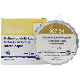 Camlab 1138880 POTASSIUM IODIDE Starch Paper with MN 816 N Dispenser, 5 m x 7 mm Reel