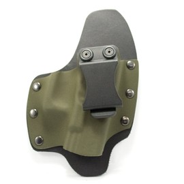 Infused Kydex USA OD Green IWB Hybrid Concealed Carry Holster (Left-Hand, for Taurus 4510 PD Poly, Judge Public Defender)