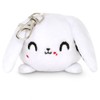 TeeTurtle | Plushie Charm Keychain | White Killer Bunny