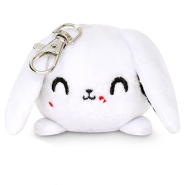 TeeTurtle | Plushie Charm Keychain | White Killer Bunny