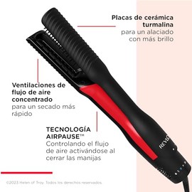 Revlon One-Step Air Straight 2 en 1 Secadora y Alaciadora