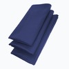 ► 6 Elegant Fabric Napkins in Blue/Dark Blue/Square / 45