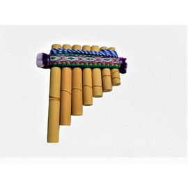 Artesanal Small Pan Flute 7 Pipes – Handmade Bamboo From Peru