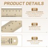 sourcing map 2pcs Metal Straight Ruler 30cm Metric SAE Aluminum