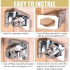 Litensh 3 Inch Right Angle Hasp Lock with Key Alike,