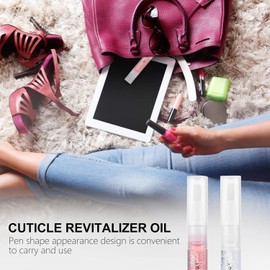 Aceite Revitalizante para Cutículas en Bolígrafo, 8 Piezas de 3ml y Vitamina, Reduce Arrugas Epidérmicas y Previene el Agrietamiento de Uñas, Adecuado Después Manicura