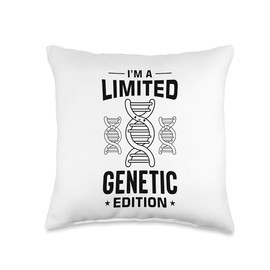 Dna Test Genetic Testing Crispr Microbiology Throw Pillow