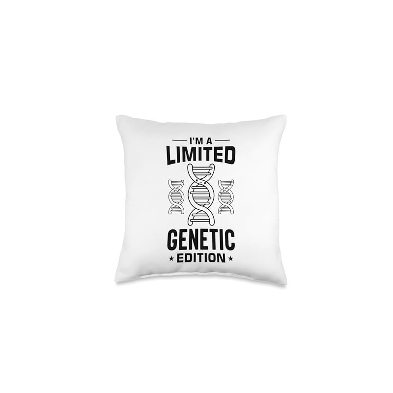 Dna Test Genetic Testing Crispr Microbiology Throw Pillow