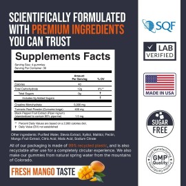 EcoWise Wellness Creatine Monohydrate Gummies 5000mg – Sugar-Free, Vegan, Mango Flavor, 120 Chews