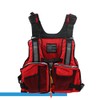 Outdoor Fishing Vest Life Jacket with Whistle Multi Pocket Flotation