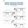 JOLISU 5PCS Reading Glasses Men - Blue Light Blocking Computer