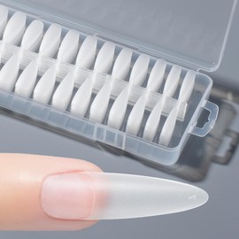 IRIYULI Nail Tips, Clear, Root 0.15mm Ultra-Thin, Length Extension Tips, 300 Pcs Large Capacity, Sanded, Transparent, Short and Long, Press-On Nails, Natural Fit, Includes Nail Parts, Suitable for