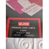 U-Line Uline 100 Premium Laser Labels S-5045 8 1/2" X