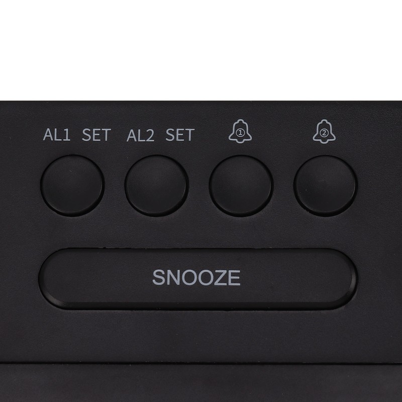 Digital Clock LED Alarm Big Digits Color Display Dimmable Adjustable