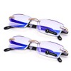 TERAISE 2 PCS Anti Blue Light Computer Glasses Readers Quality