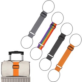 Proxima Direct Elastic Fastening Belt for Luggage - 4PCS Adjustable Strap, Bag Fastening Rope, Secure for Carry On Suitcase