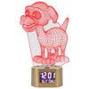Acrylic Cartoon Night Light Dual Power Supply Alarm Clock Perpetual