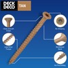 DECK DECO Wood Screws #10 x 3-1/2" 314pcs(Approx), Tan Ruspert