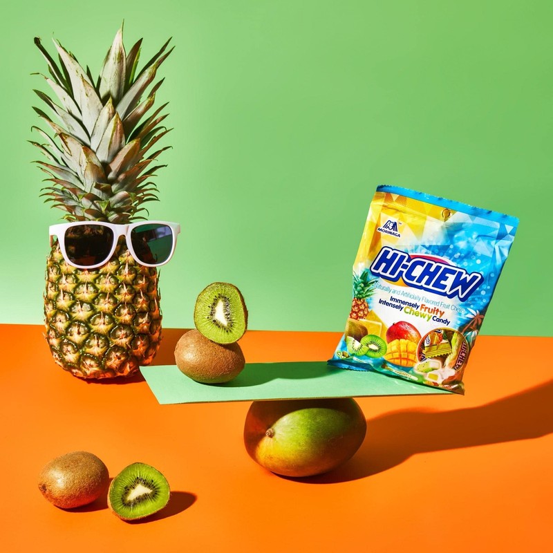 HI-CHEW Tropical Mix, 6 Bags, 3.53oz Each, Kiwi Pineapple Mango